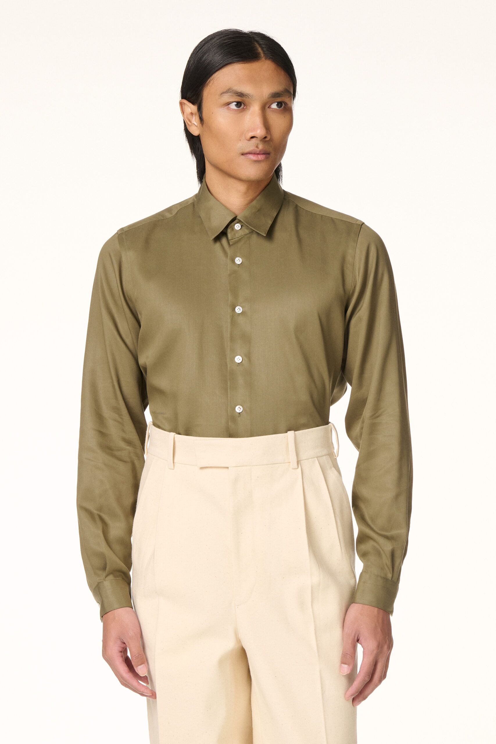 Khaki Tencel Shirt