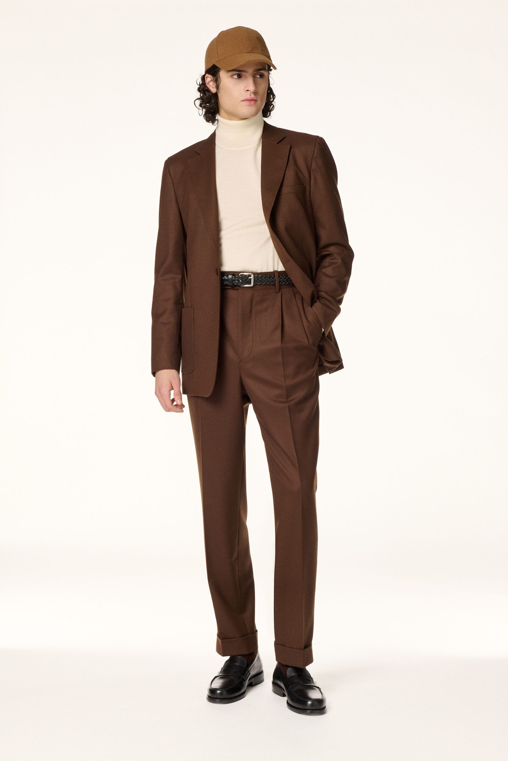 Costume Flanelle Marron