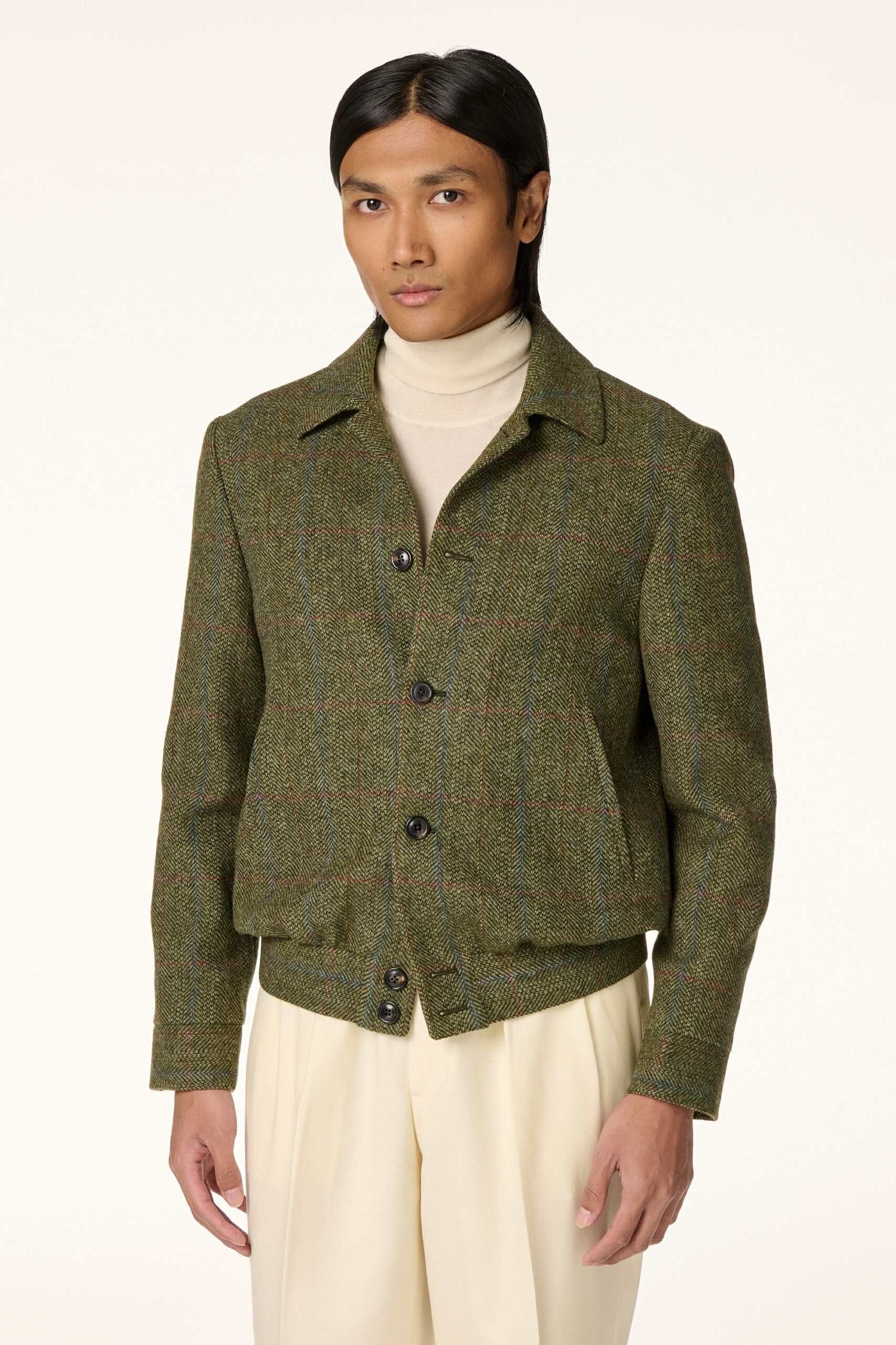 Blouson Tweed Vert