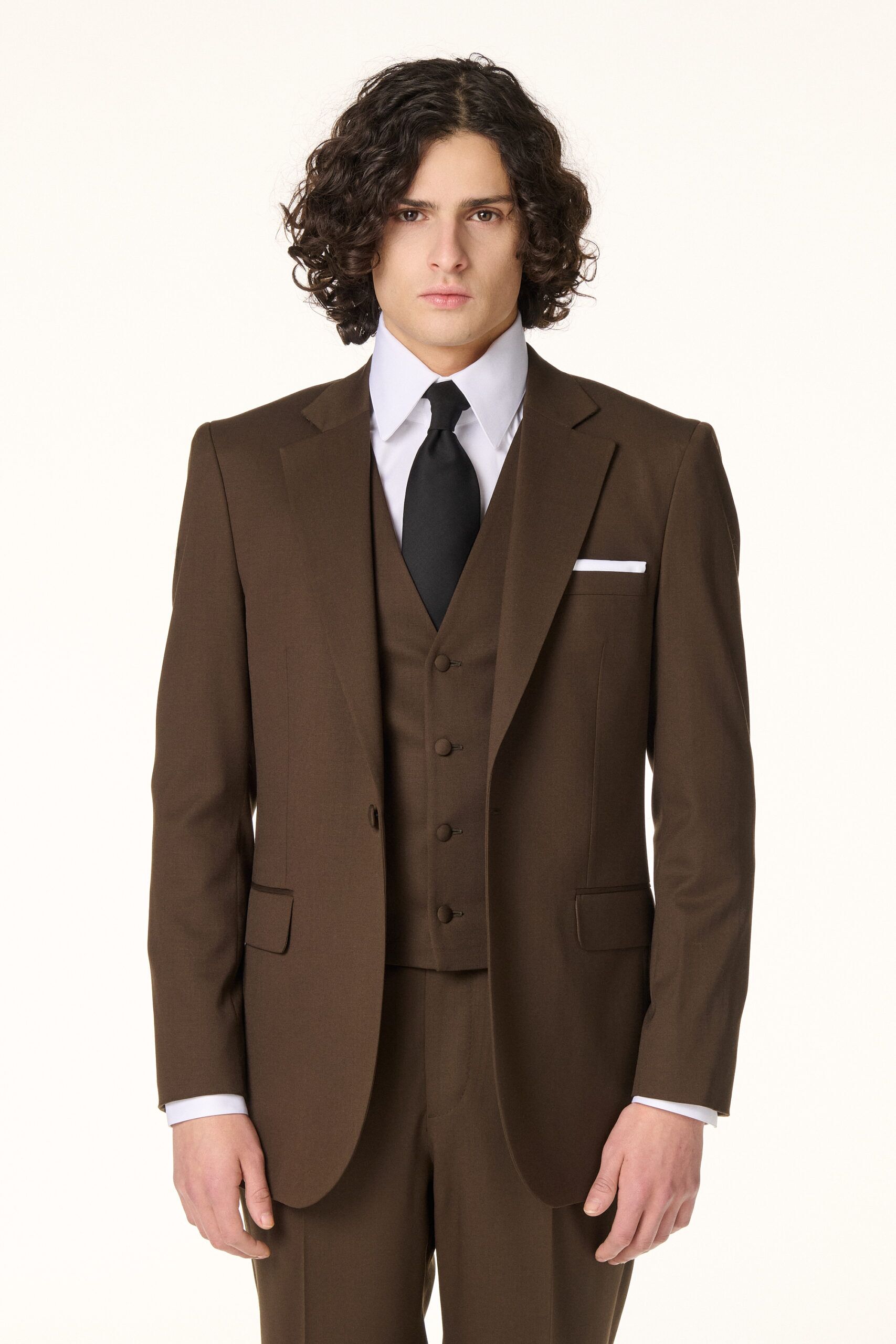 Costume 3 Pièces Marron Foncé