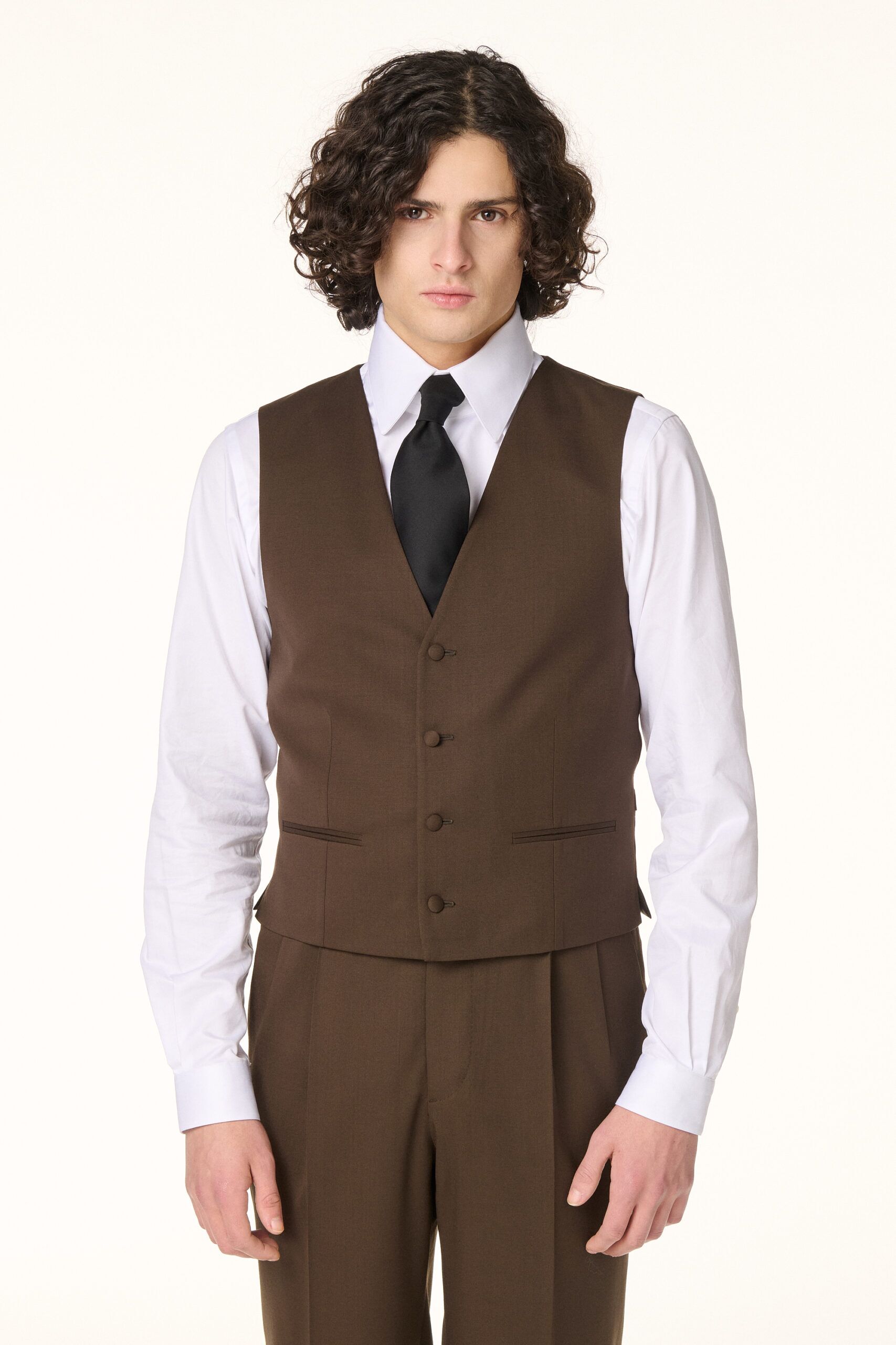 Costume 3 Pièces Marron Foncé