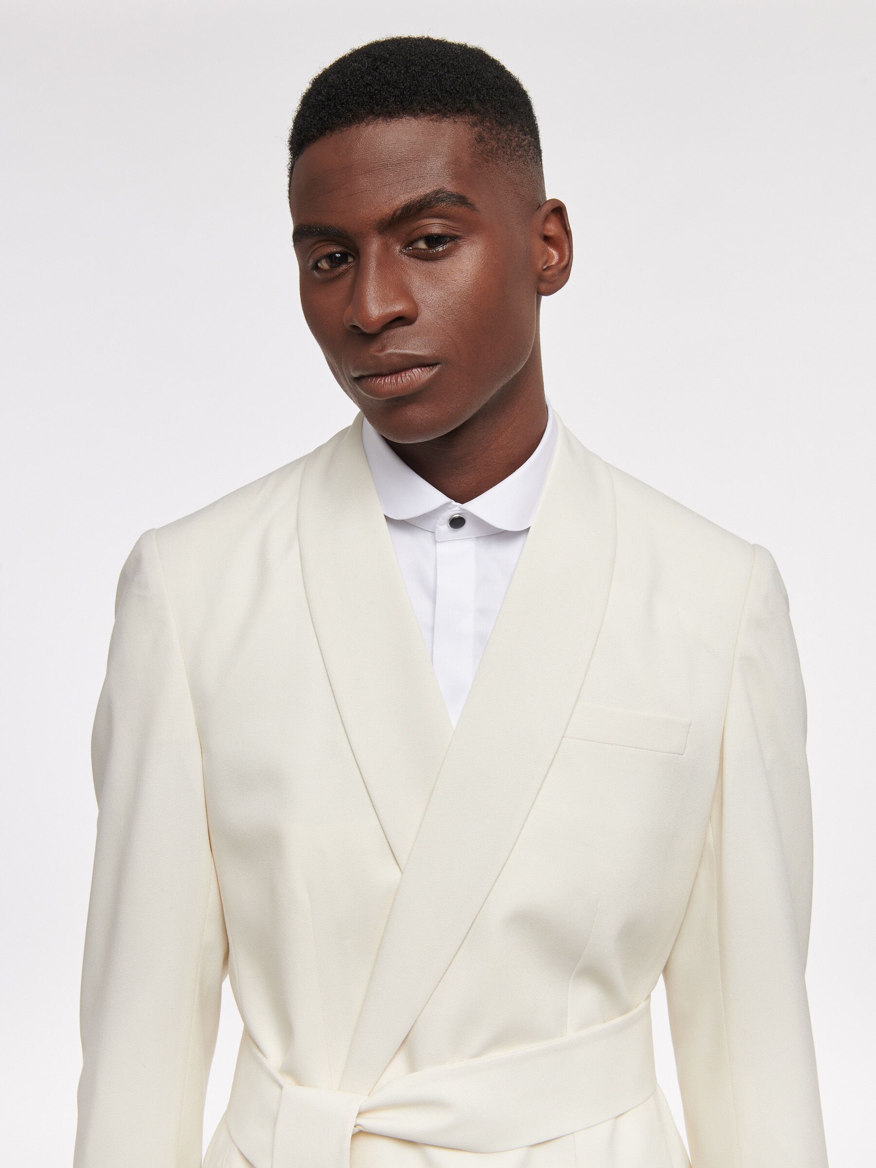 VESTE PEIGNOIR OFF-WHITE