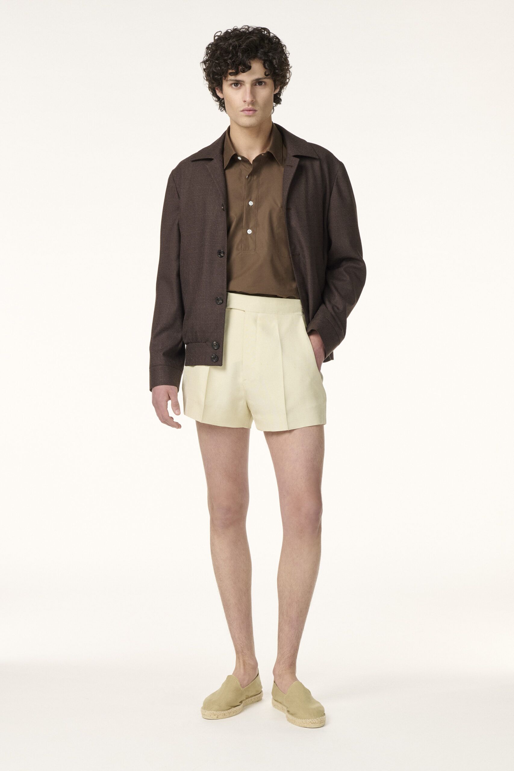 Tailor-made Jacket in Brown Wool Cashmere & Silk | Rives Paris © /2