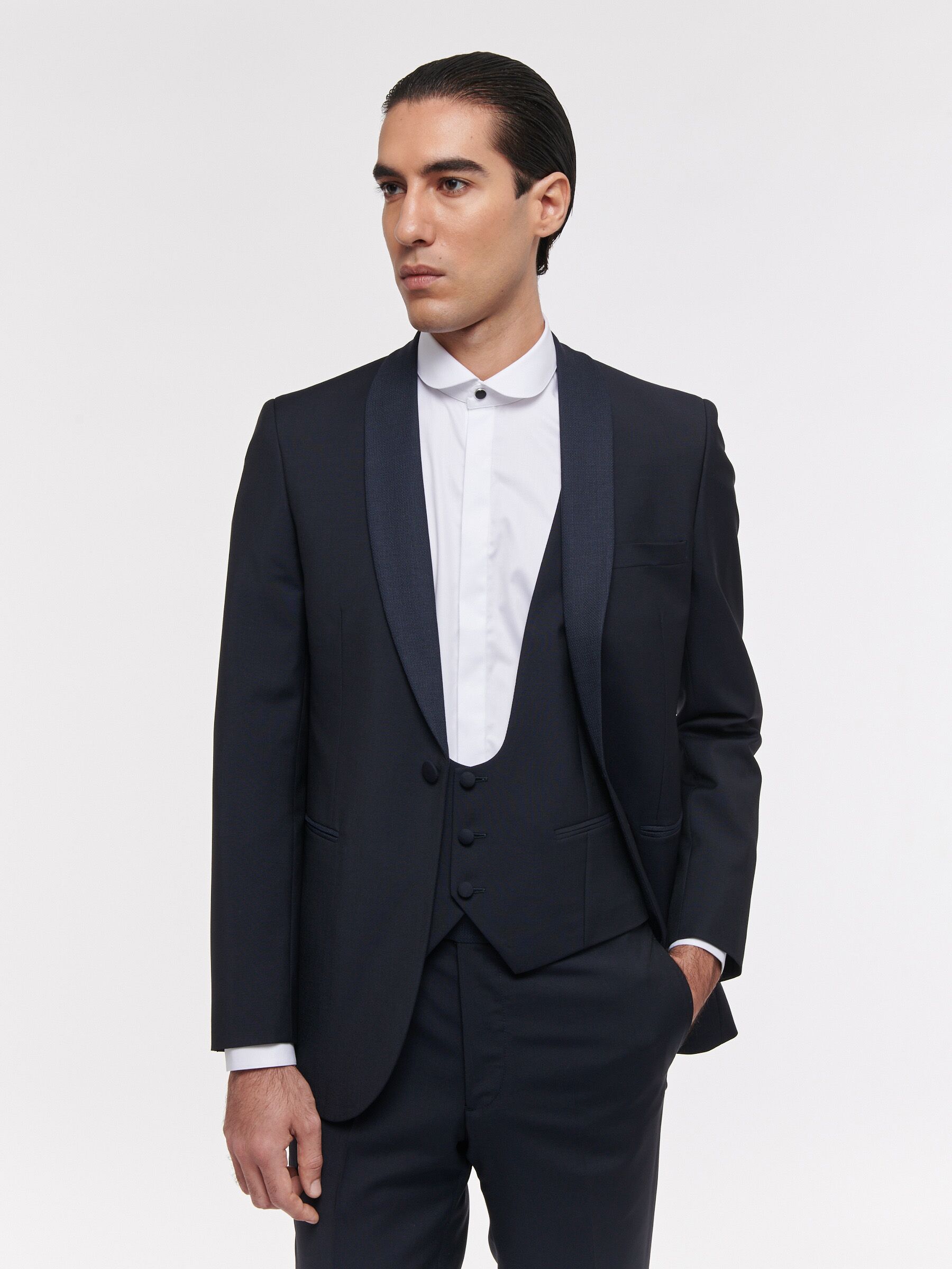 MIDNIGHT BLUE TUXEDO JACKET