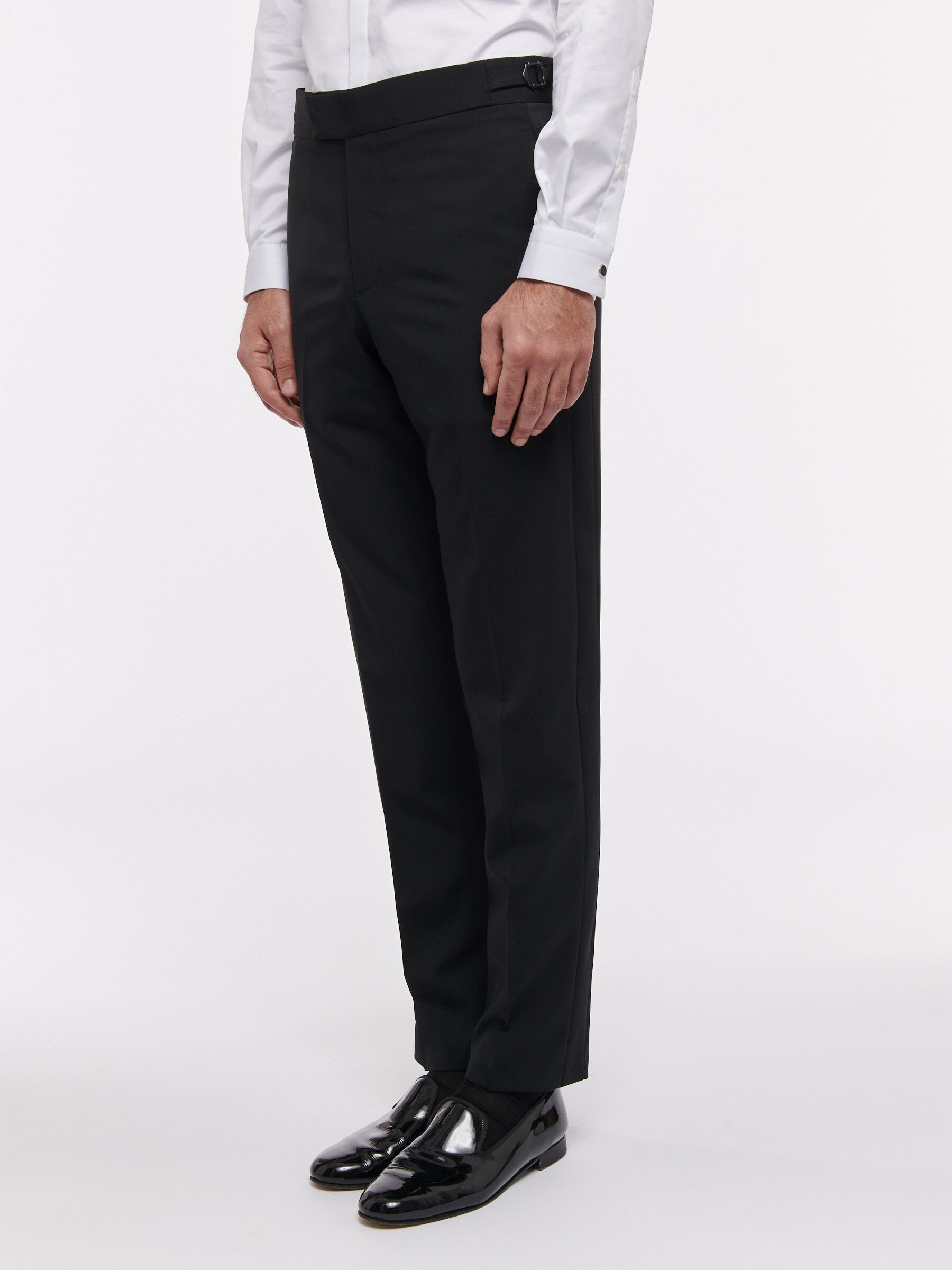 BLACK TUXEDO TROUSERS