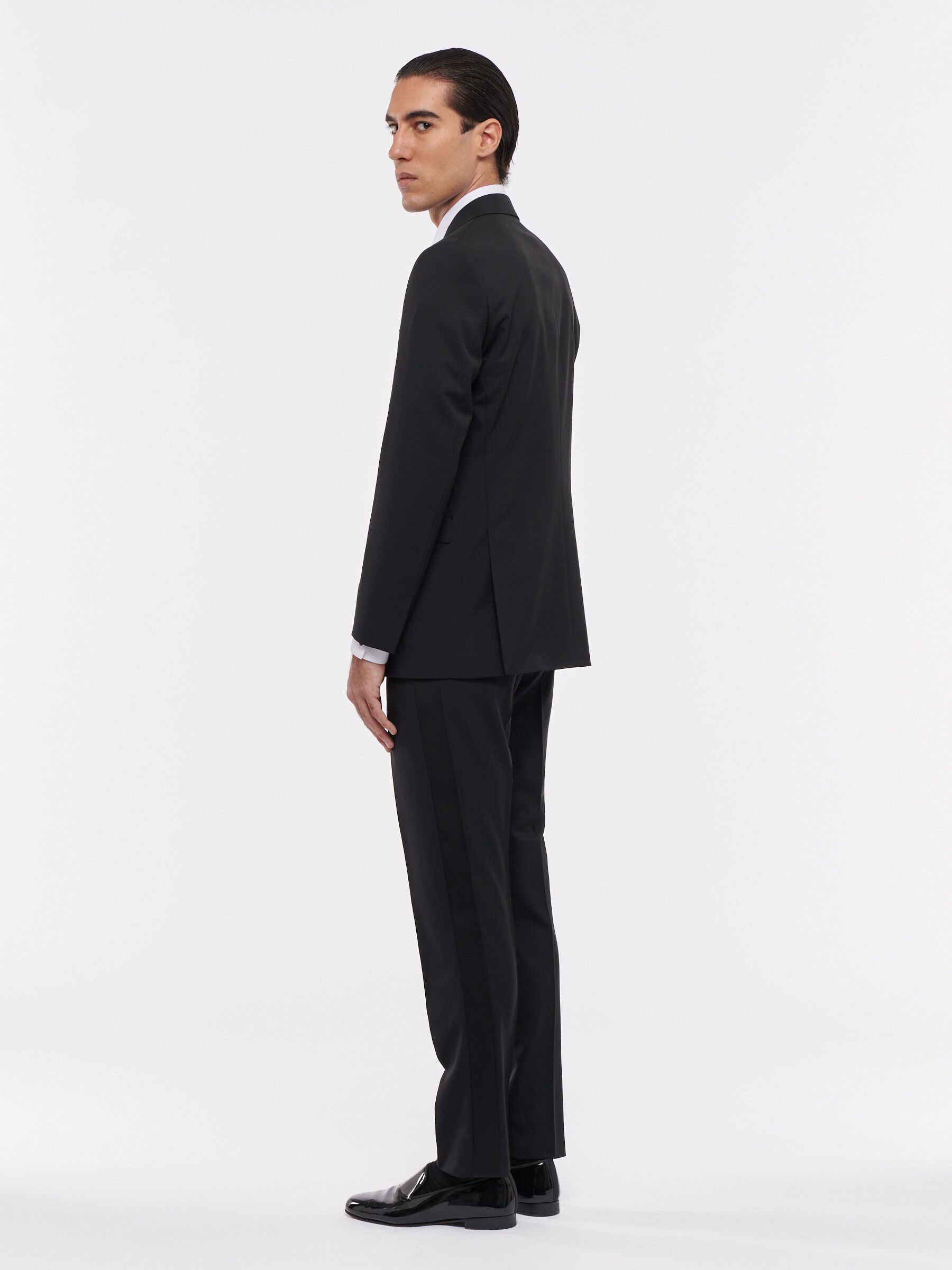 BLACK TUXEDO TROUSERS