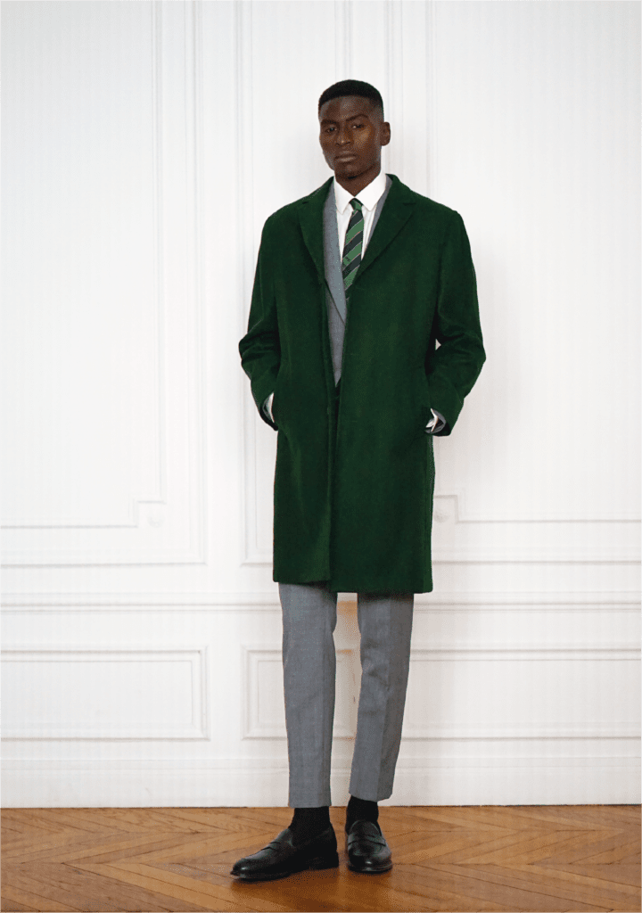 Chester Tailor-made Coat Green | Rives Paris ©.