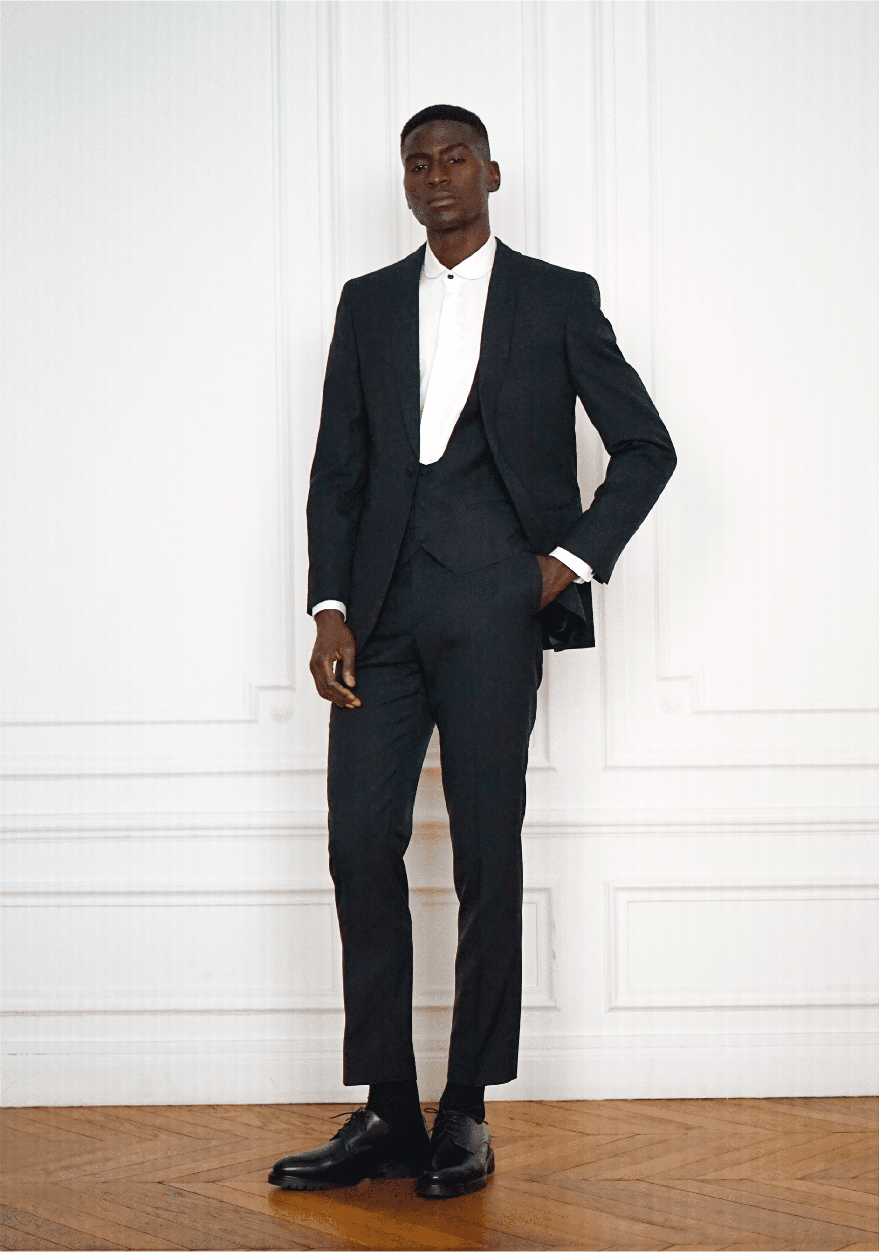 Gilet Sur-Mesure Noir - Gilet Smoking | Rives Paris ©