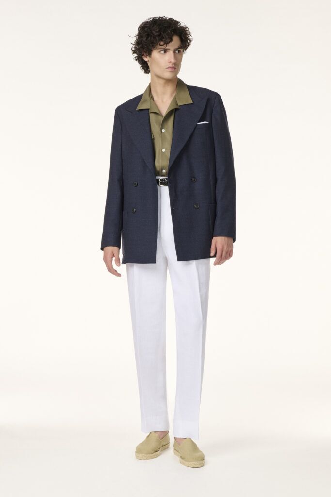 Pantalon Sur-Mesure en Lin Blanc | Rives Paris ©