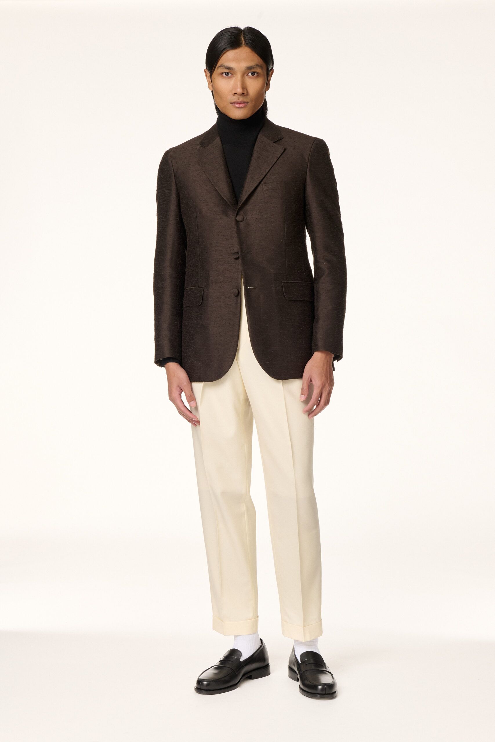 Pantalon Large Double Pinces Off-White