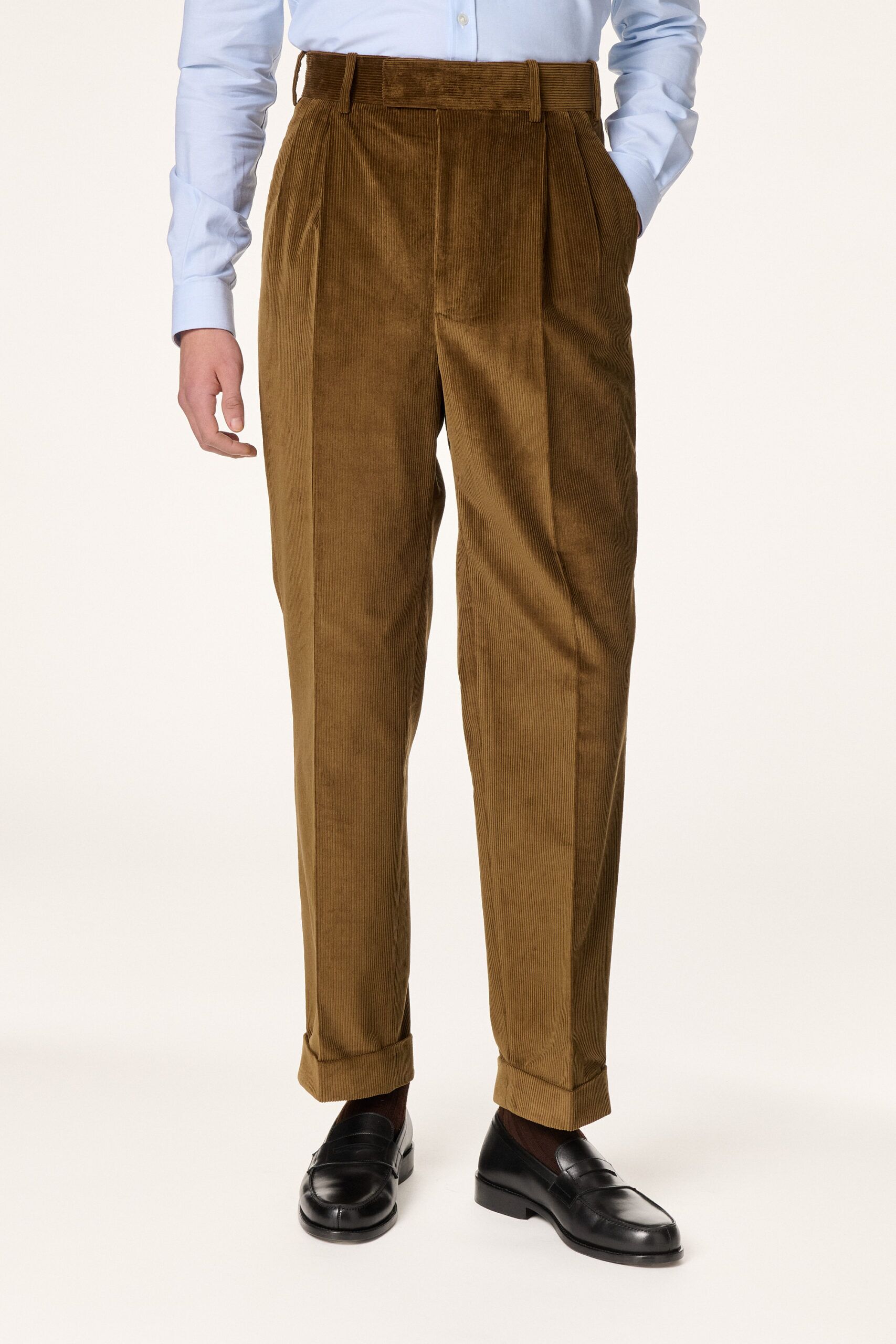 Costume Velours Côtelé Marron Tabac