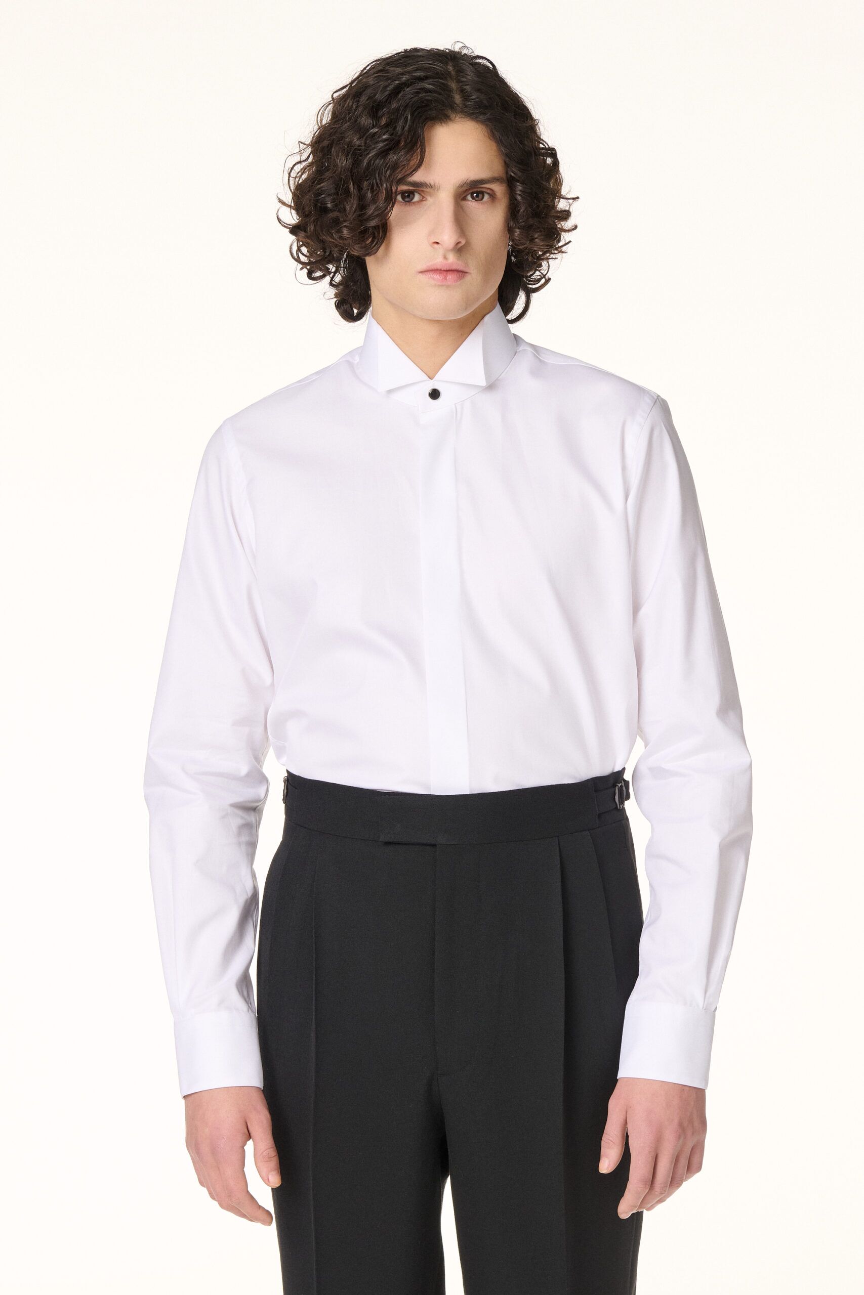 Wing Collar Tuxedo Shirt