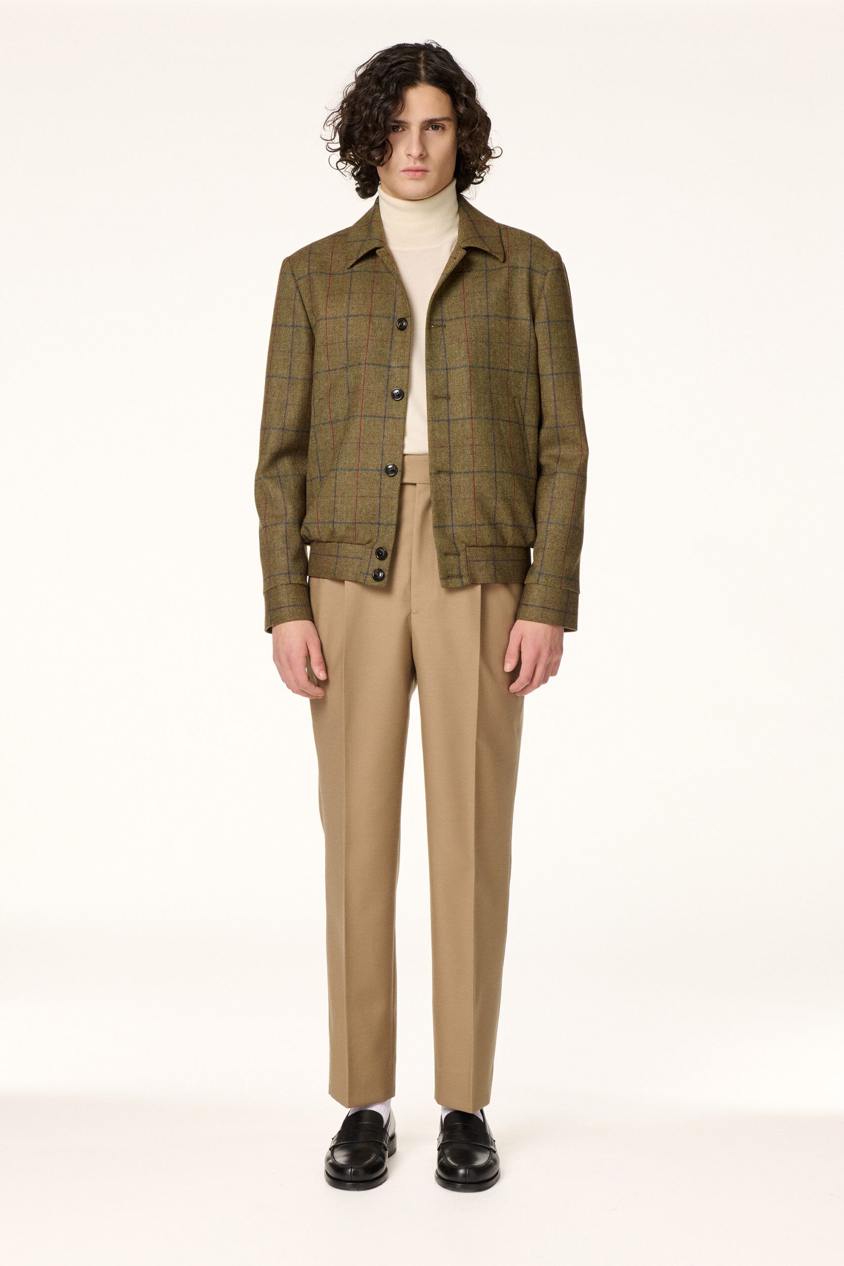 Camel Gabardine Trousers
