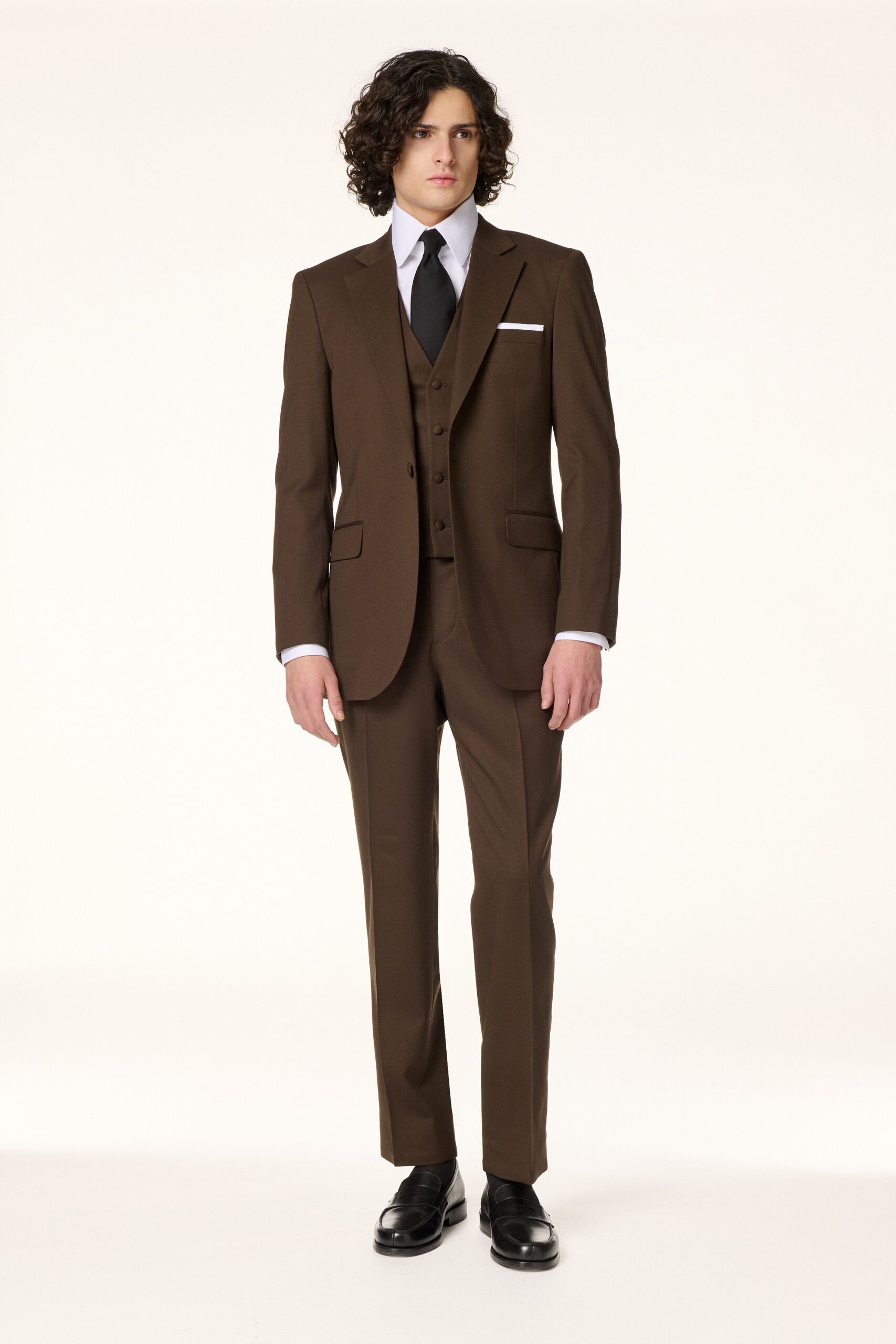 Costume 3 Pièces Marron Foncé