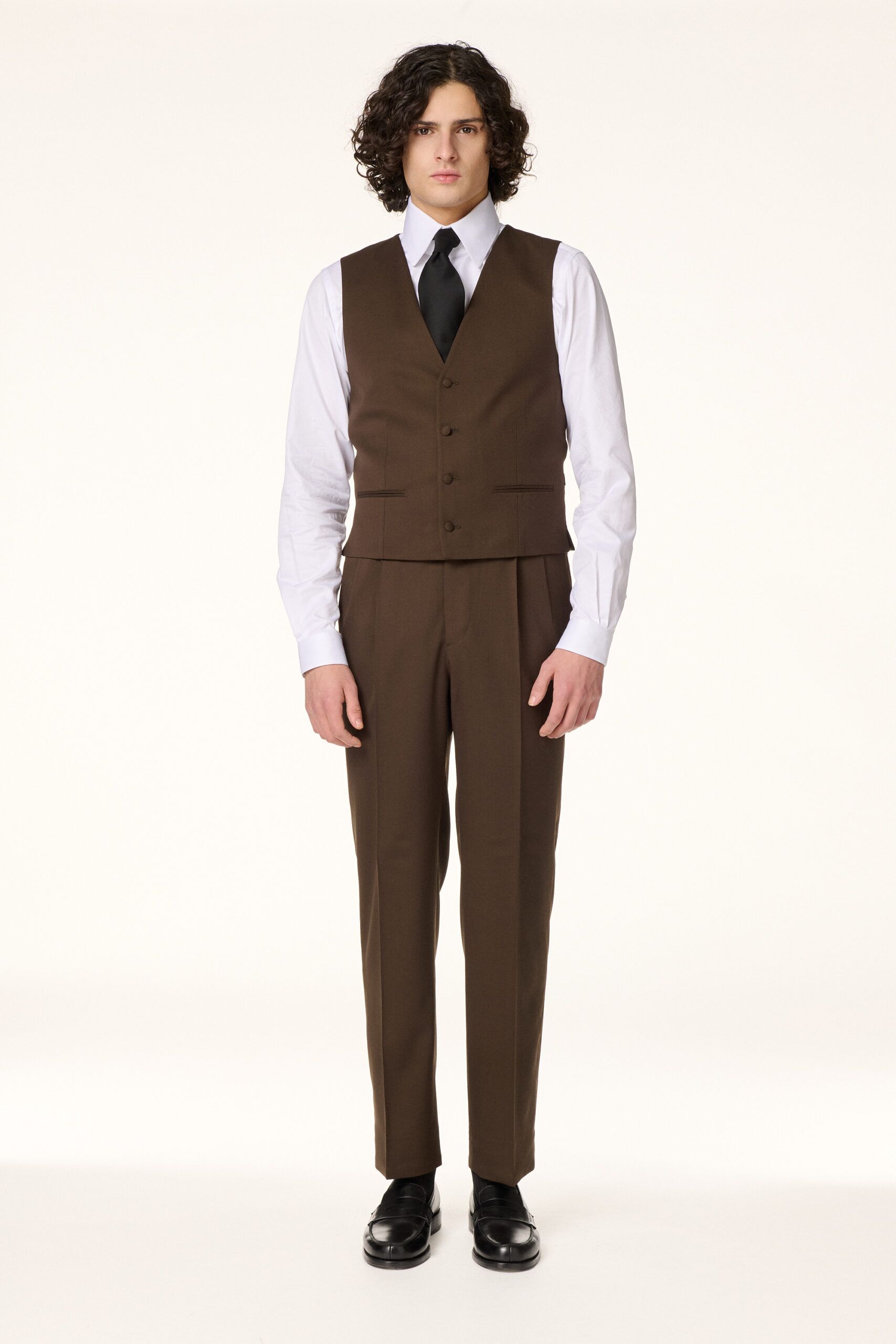 Costume 3 Pièces Marron Foncé
