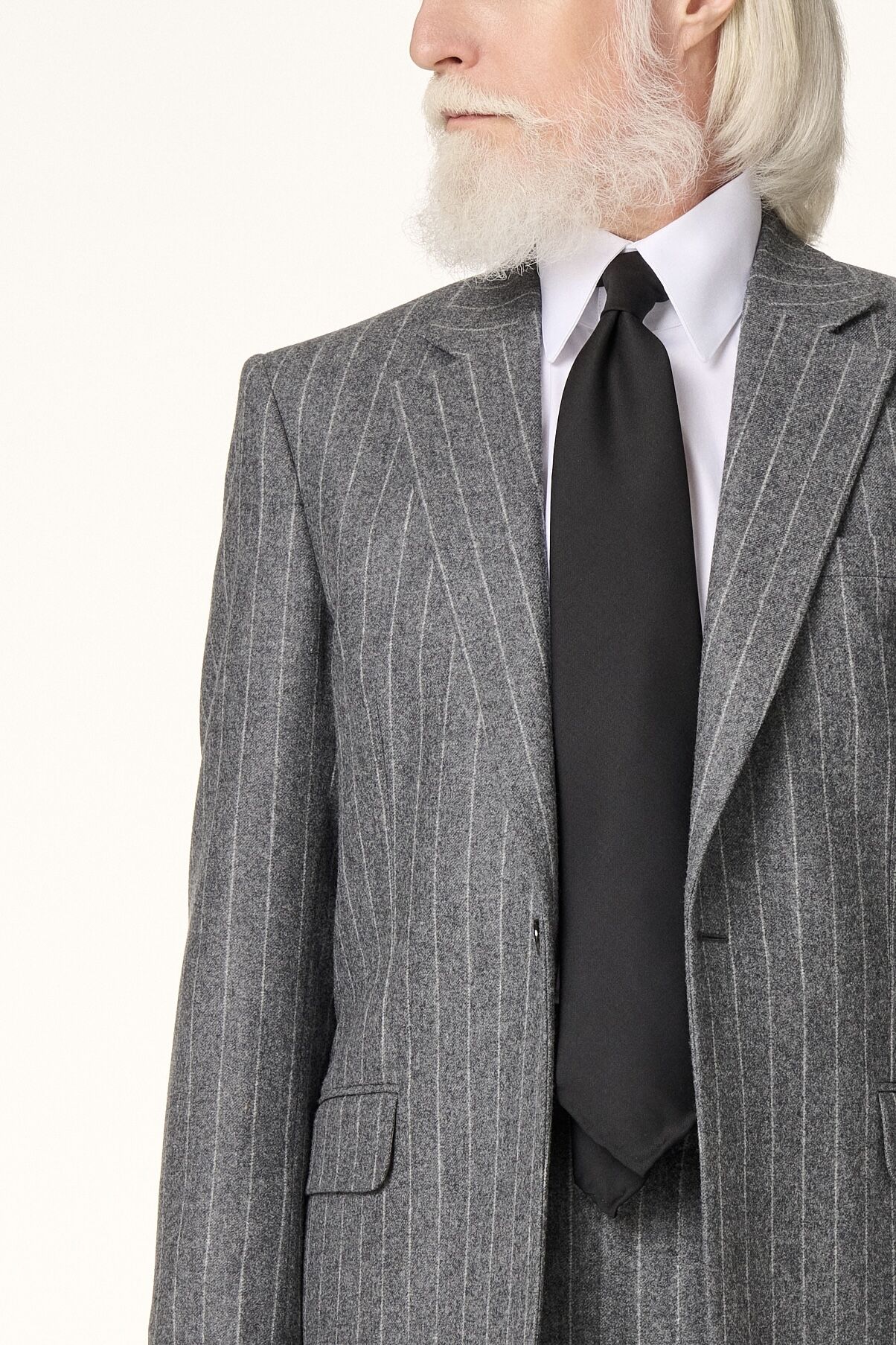 BLACK WOOL TIE