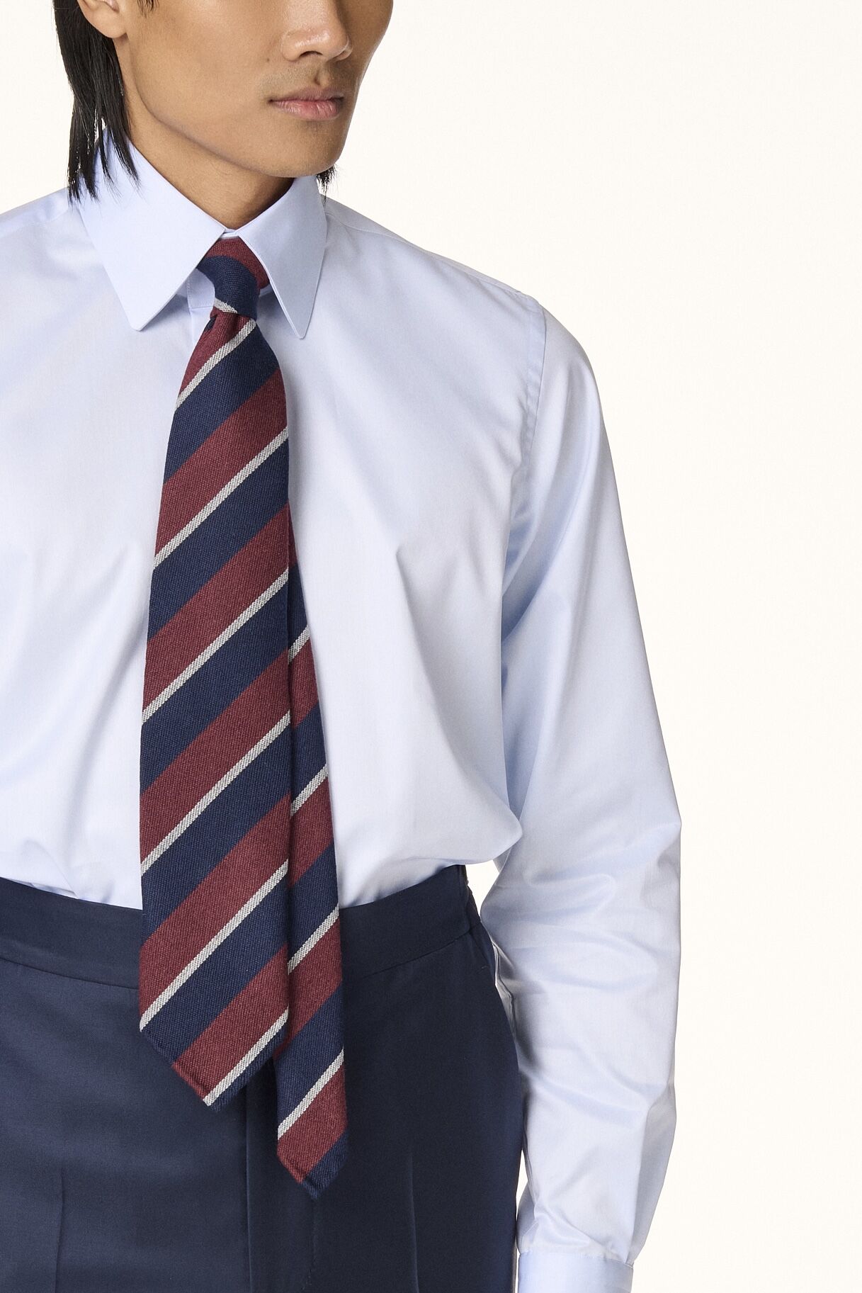 BLUE CLUB CASHMERE & WOOL TIE